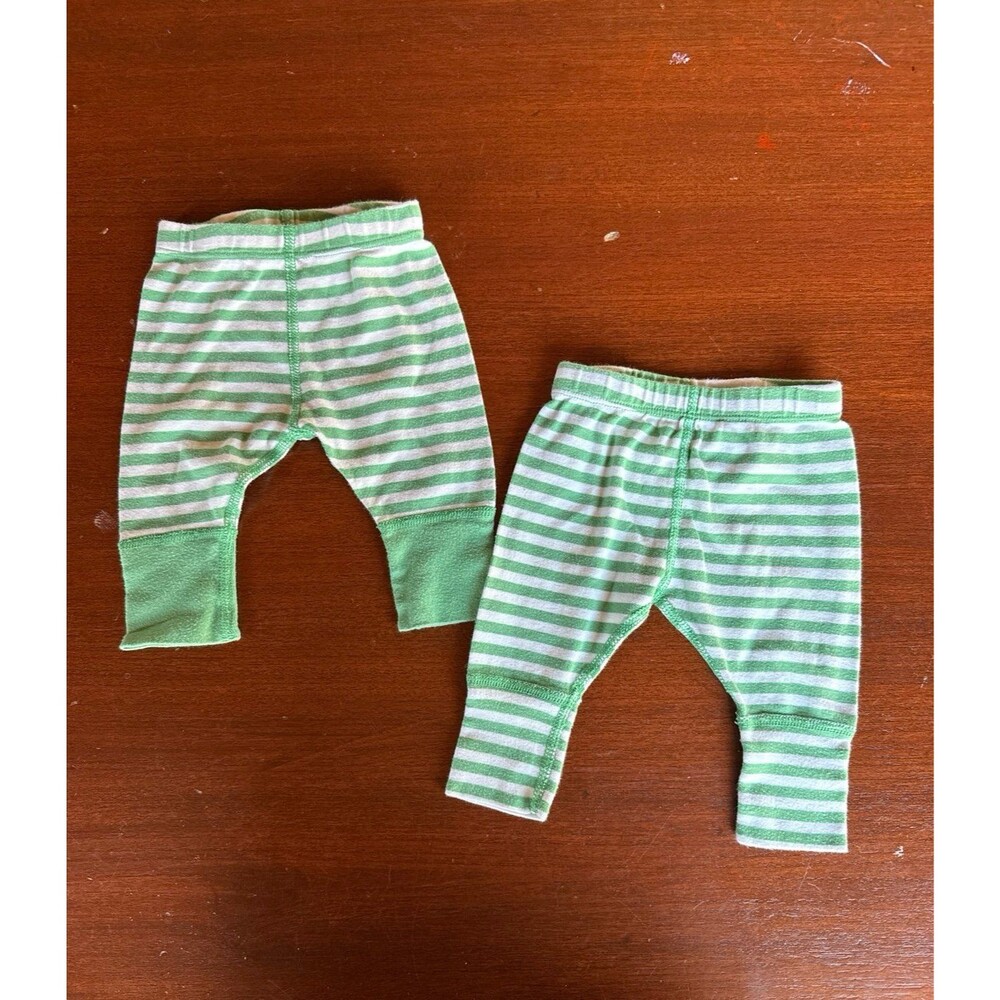 Hanna Andersson stripe baby layette pants set of 2